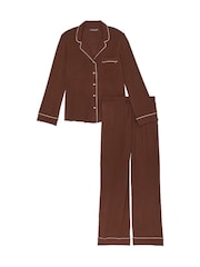 Victoria's Secret Ganache Brown Modal Long Pyjama Set - Image 3 of 4