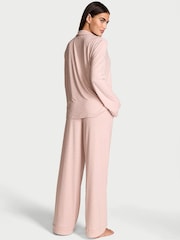 Victoria's Secret Pink Zinc Foil Heart Dot Modal Long Pyjama Set - Image 2 of 3