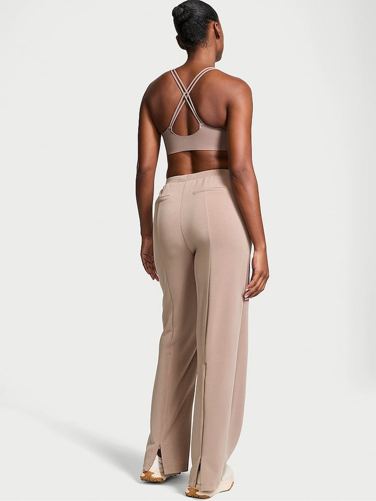 Victoria's Secret Candelight Rose Nude Wide Leg Featherweight Knit Joggers - Image 2 of 5 Victoria's Secret Candelight Rose Nude Wide Leg Featherweight Knit Joggers - Image 2 of 5