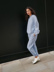 Blå - Slinky Pullover Huvtröja - Bild 3 av 9