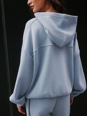 Blå - Slinky Pullover Huvtröja - Bild 4 av 9