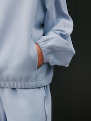 Blå - Slinky Pullover Huvtröja - Bild 6 av 9