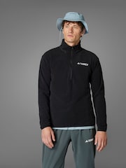 črna - jakna iz flisa z zadrgo adidas Essentials 1/2 suknjič - Slika 2 iz 11