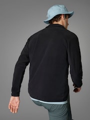 črna - jakna iz flisa z zadrgo adidas Essentials 1/2 suknjič - Slika 4 iz 11