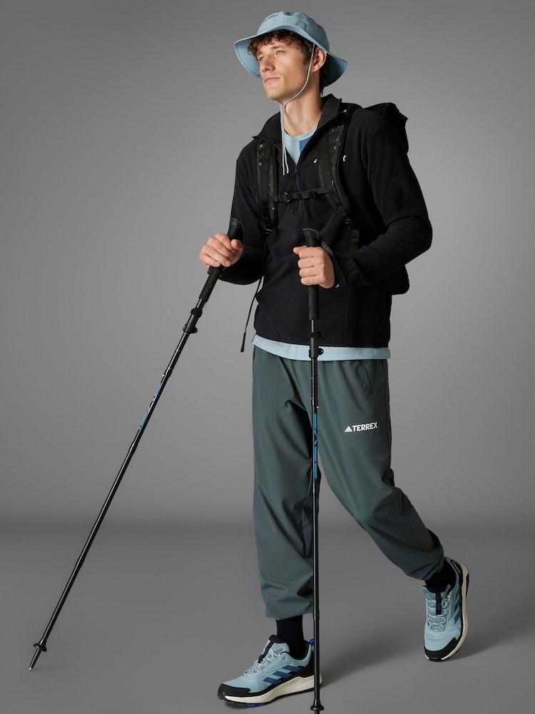 adidas Black Essentials 1/2 Zip Fleece Jacket - Image 6 of 11