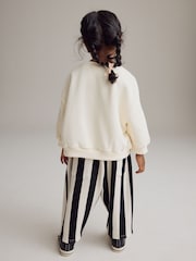 Cream Printed Sweatshirt and Barrel Leg Joggers Set (3mths-7yrs) - Image 2 of 9