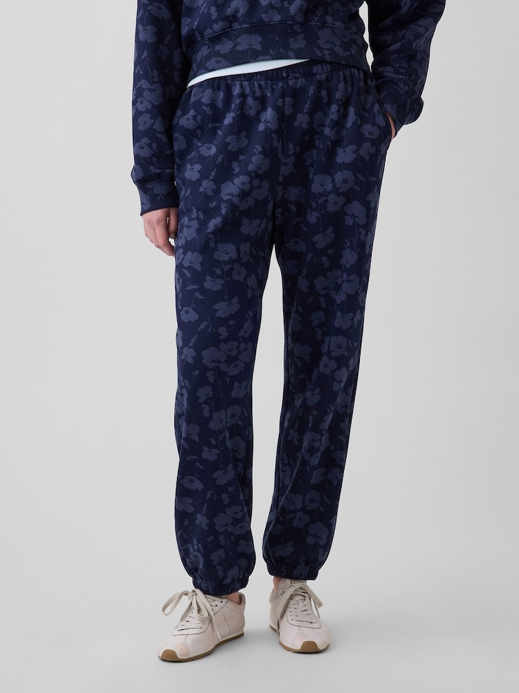 Gap Navy Floral VintageSoft Relaxed Joggers - Image 1 of 4 Gap Navy Floral VintageSoft Relaxed Joggers - Image 1 of 4