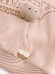 Brown Spot Printed Sweatshirt and Barrel Leg Joggers Set (3mths-7yrs) - Image 8 of 9