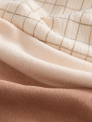 Brown/Cream Crew 100% Cotton Sweatshirt & Joggers Set (3mths-7yrs) - Image 9 of 9