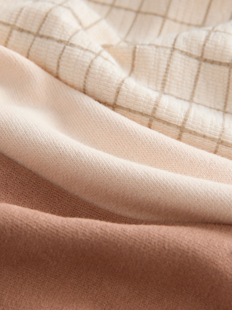 Brown/Cream Crew 100% Cotton Sweatshirt & Joggers Set (3mths-7yrs) - Image 9 of 9