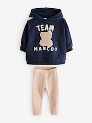 Navy Hoodie and Leggings Set (3mths-7yrs) - Image 4 of 7