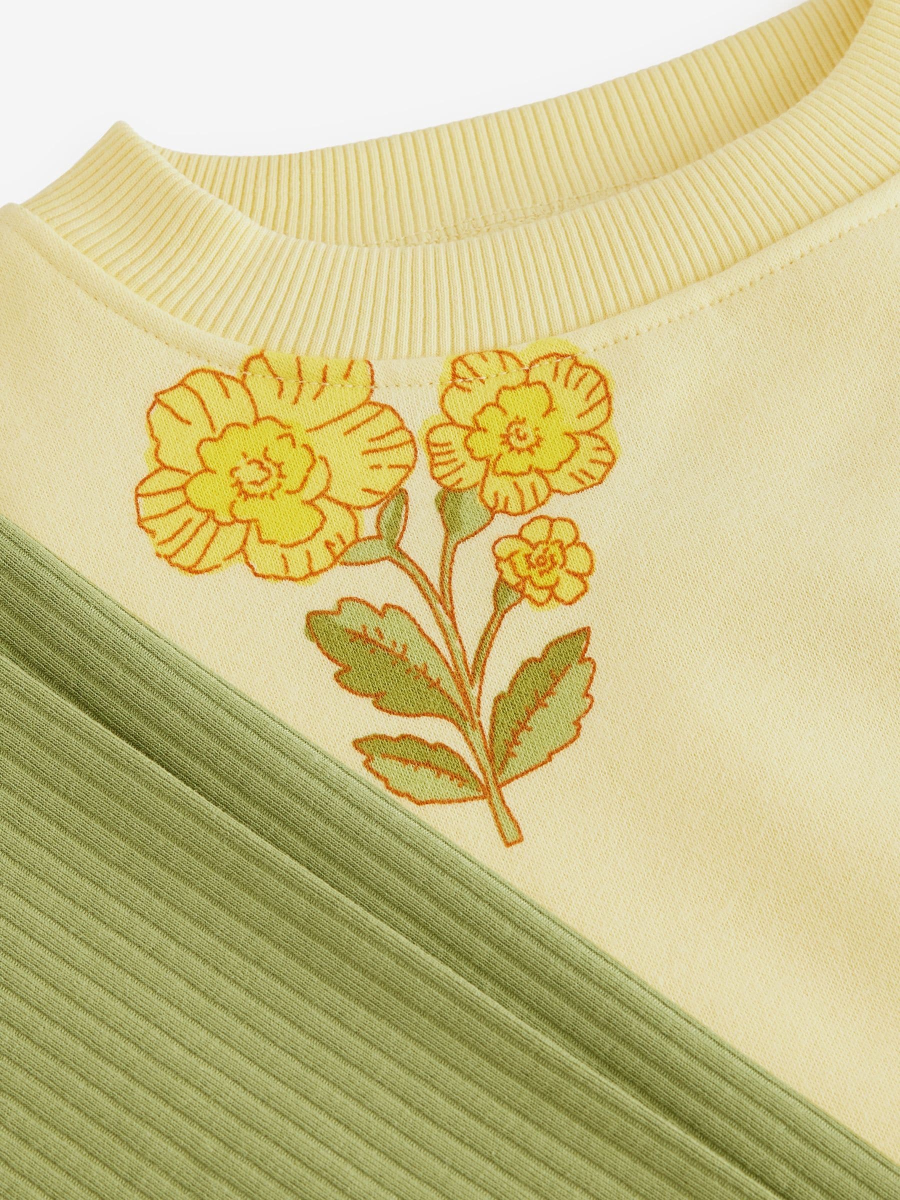 Buy Yellow Floral Sweatshirt and Leggings Set (3mths-7yrs Buy Yellow Floral Sweatshirt and Leggings Set (3mths-7yrs
