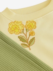 Yellow Floral Sweatshirt and Leggings Set (3mths-7yrs) - Image 9 of 9