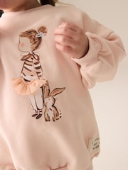 Pink Ballerina Crew Sweatshirt & Leggings Set (3mths-7yrs) - Image 4 of 8