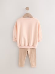 Pink Ballerina Crew Sweatshirt & Leggings Set (3mths-7yrs) - Image 6 of 8