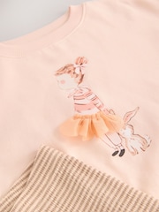 Pink Ballerina Crew Sweatshirt & Leggings Set (3mths-7yrs) - Image 7 of 8