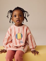 Pink Bee Sweatshirt and Flare Leggings Set (3mths-7yrs) - Image 2 of 9