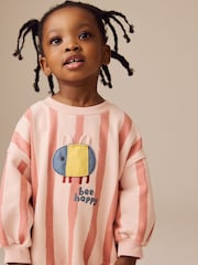 Pink Bee Sweatshirt and Flare Leggings Set (3mths-7yrs) - Image 4 of 9