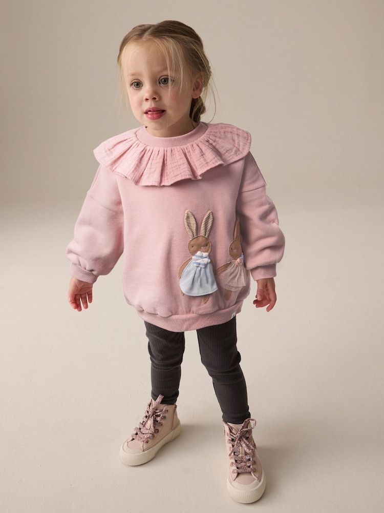 Pink - Rundhals-Sweatshirt und Leggings im Set (3M.–7J.) - Bild 1 von 9 Pink - Rundhals-Sweatshirt und Leggings im Set (3M.–7J.) - Bild 1 von 9