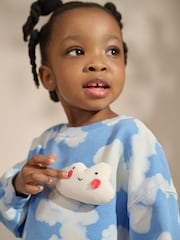 Blue Tie Dye Cloud Leggings Set (3mths-7yrs) - Image 4 of 7