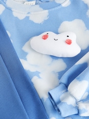 Blue Tie Dye Cloud Leggings Set (3mths-7yrs) - Image 6 of 7