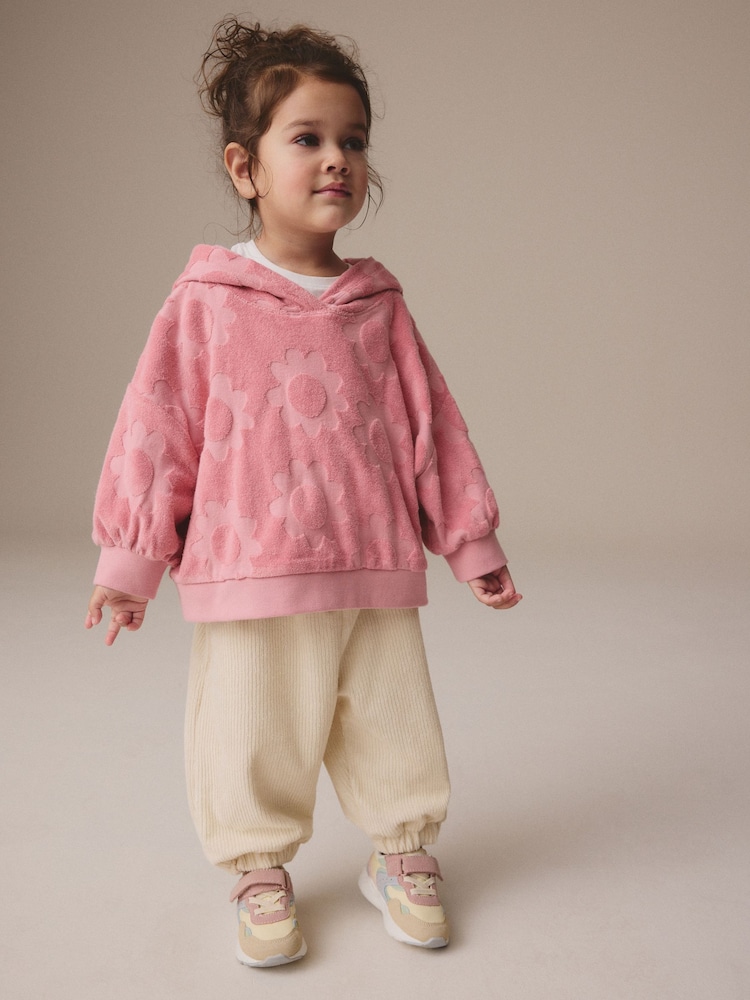 Pink Hoodie & Barrel Leg Joggers Set (3mths-7yrs) - Image 1 of 10