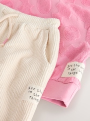Pink Hoodie & Barrel Leg Joggers Set (3mths-7yrs) - Image 10 of 10