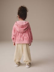 Pink Hoodie & Barrel Leg Joggers Set (3mths-7yrs) - Image 3 of 10