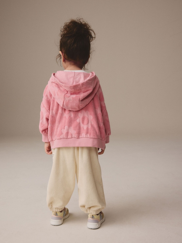 Pink Hoodie & Barrel Leg Joggers Set (3mths-7yrs) - Image 3 of 10