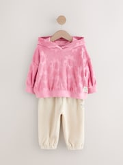 Pink Hoodie & Barrel Leg Joggers Set (3mths-7yrs) - Image 5 of 10