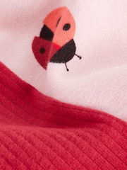 Pink/Red Ladybird Sweatshirt and Leggings Set (3mths-7yrs) - Image 6 of 7