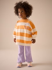 Orange Sweatshirt and Flare Leggings Set (3mths-7yrs) - Image 1 of 1