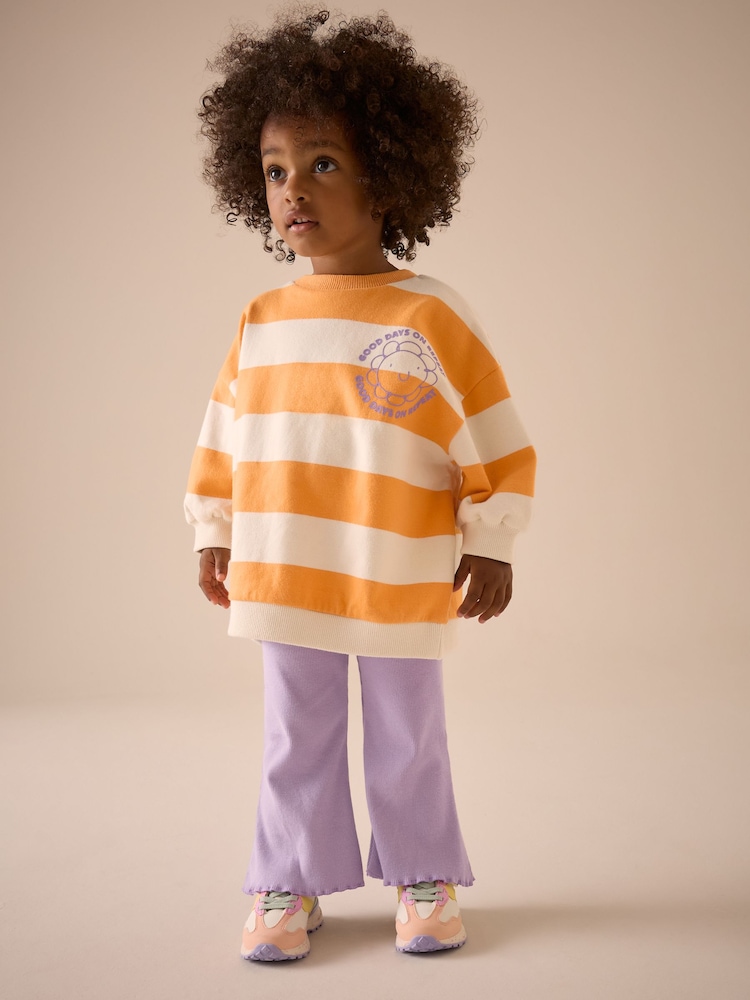 Orange Sweatshirt and Flare Leggings Set (3mths-7yrs) - Image 1 of 1