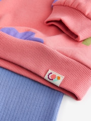 Pink Flowers Sweatshirt and Leggings Set (3mths-7yrs) - Image 8 of 9