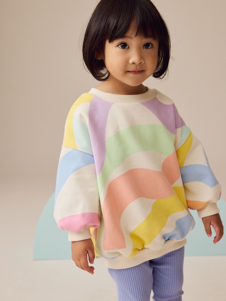Rainbow Sweatshirt and Leggings Set (3mths-7yrs) - Image 3 of 4