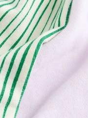 Green Stripe Sweatshirt and Printed 100% Cotton Wide Leg Joggers Set (3mths-7yrs) - Image 6 of 7