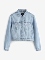 Выбеленные - Приталенные джинсы Trucker 100% Cotton куртка - Image 7 of 9