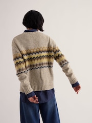 Seasalt Cornwall Natural Golden Light Fair Isle Jumper - Image 3 of 5