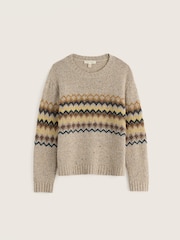 Seasalt Cornwall Natural Golden Light Fair Isle Jumper - Image 4 of 5