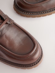 Brown Leather Forever Comfort® Boat Lace-Up Boots - Image 10 of 10