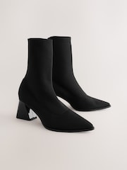 Black Forever Comfort® Fabric Sock Boots - Image 2 of 8