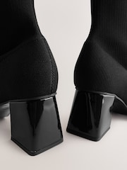 Black Forever Comfort® Fabric Sock Boots - Image 5 of 8