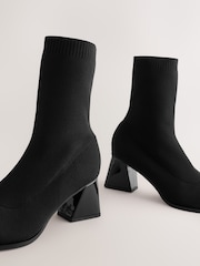 Black Forever Comfort® Fabric Sock Boots - Image 7 of 8