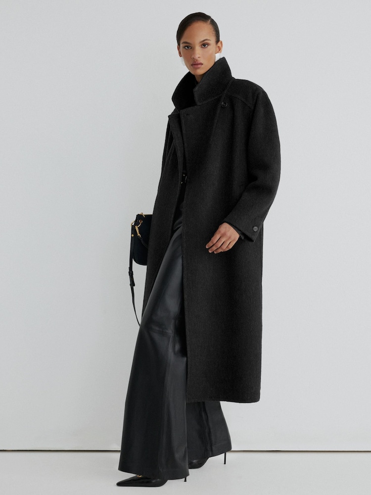 Atelier Wool-Blend Blind-Seam Double-Breasted Coat - Εικόνα 1 από 8 Atelier Wool-Blend Blind-Seam Double-Breasted Coat - Εικόνα 1 από 8