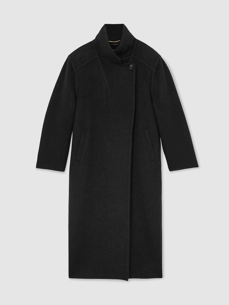 Atelier Wool-Blend Blind-Seam Double-Breasted Coat - Εικόνα 2 από 8 Atelier Wool-Blend Blind-Seam Double-Breasted Coat - Εικόνα 2 από 8