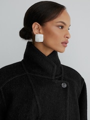 Atelier Wool-Blend Blind-Seam Double-Breasted Coat - Εικόνα 4 από 8