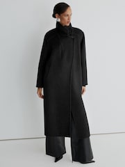 Atelier Wool-Blend Blind-Seam Double-Breasted Coat - Εικόνα 5 από 8