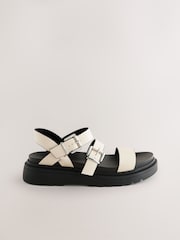 عاجي - Chunky Buckled Sandals - صورة 7 من 7