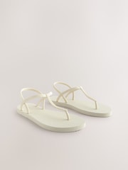 Bone Beach Plaited Toe Thong Sandals - Image 5 of 9