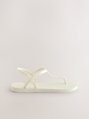 Bone Beach Plaited Toe Thong Sandals - Image 6 of 9